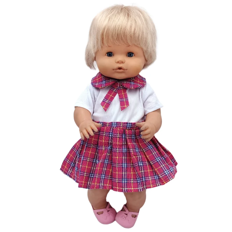 for 40cm Nenuco Doll Winter Clothes Coat Santa Claus 16 Inch Baby Doll Outfits Children Gift Toys Wears