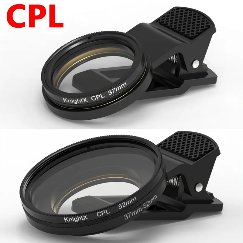 Camera Lens Filter 37mm 52mm CPL Universal Portable For smartphones Mobile Phone