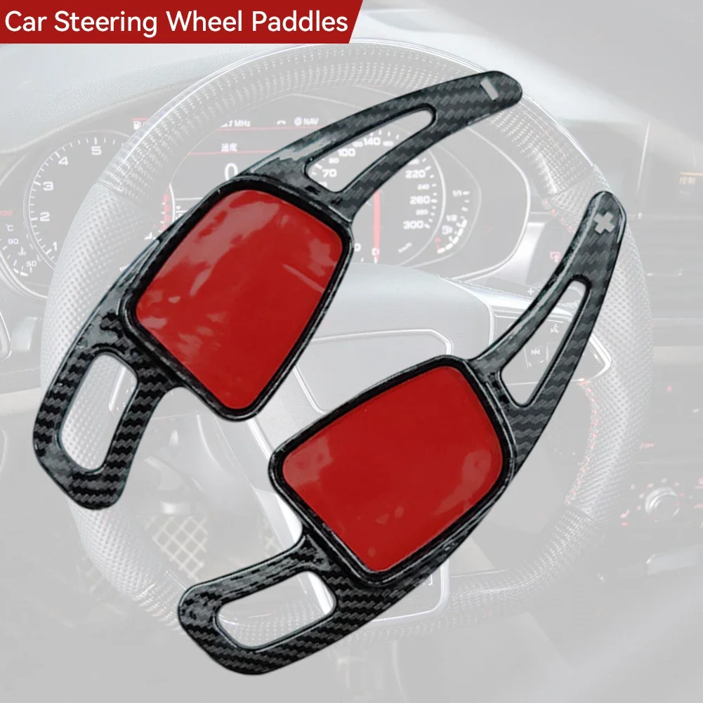 2Pcs Car Steering Wheel Paddle ABS Shifter Gear Shift Paddles Extension For Audi A1 A3 A5 A8 S4 SQ5 Q2 Q7 TTS A4L A7 R8 Q5L 3