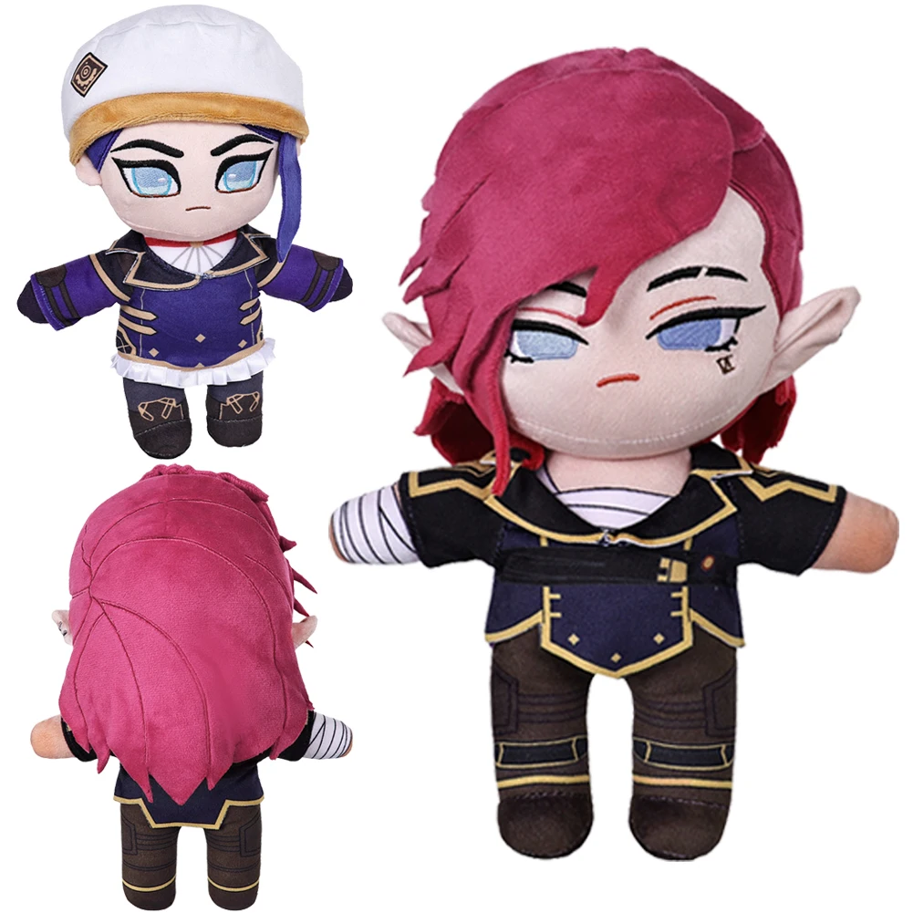 Arcane Vi Caitlyn Kiramman Cosplay Plush Toys