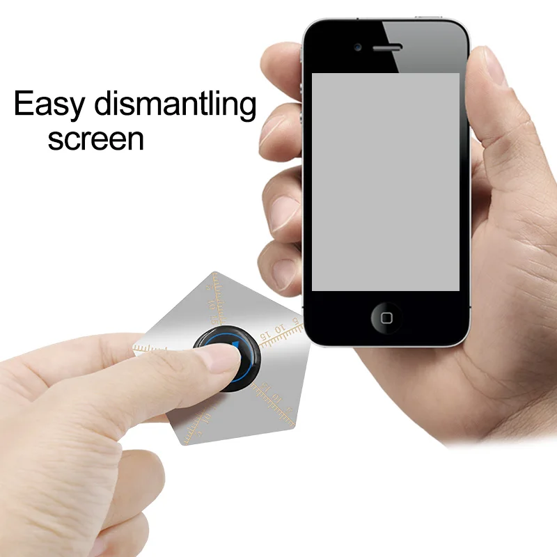 5pcs 0.1mm ultra-thin flexible stainless steel pry bar crowbar removal card suitable for mobile phone repair tools 2