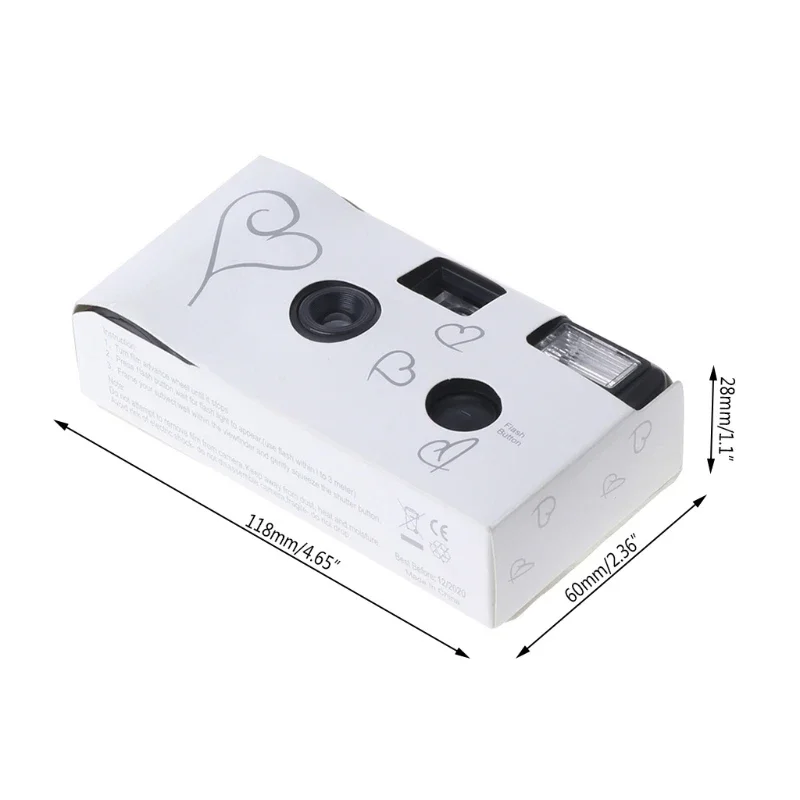 35MM Disposable SIV Film Cameras 17 Photos Power Flash HD Single Use Wedding Traveling Disposable Camera For Party Girls Gift