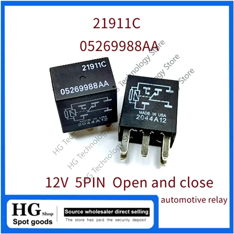 1-5 teile/los original 21911c 12v ein offenes offenes dc12v 05269988aa 35a 12v 5pin Kfz-Relais