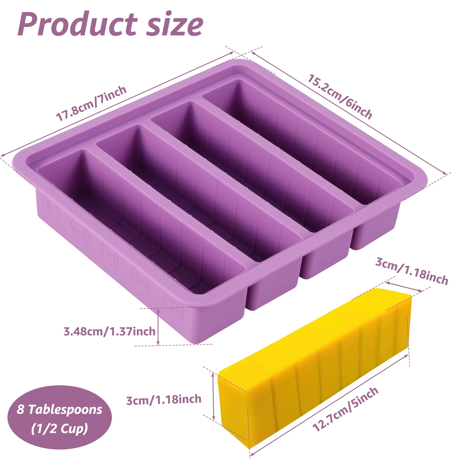 Stampi In Silicone Quadrati Da 2 Pezzi E Raschietti Da 3 Pezzi, Stampo Da Forno Multiuso, Stampo Per Torta, Stampo Per Cioccolato, Stampo Per Cubetti Di Ghiaccio