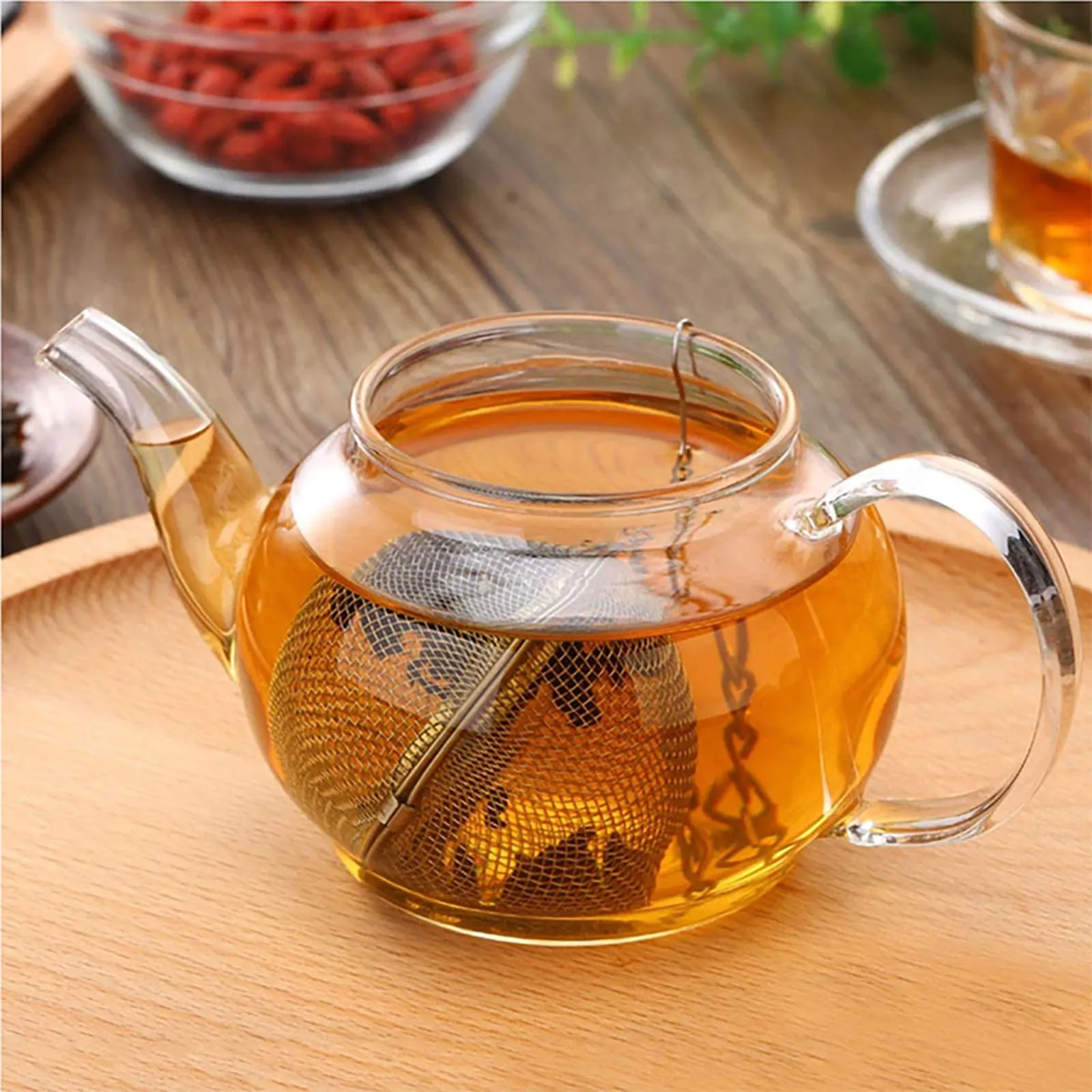 2-6pcs Tea Infuser Strainer Tea Steeper Filters Ball for Loose Leaves Stainless Steel Strainer for Loose Spices Seasonings