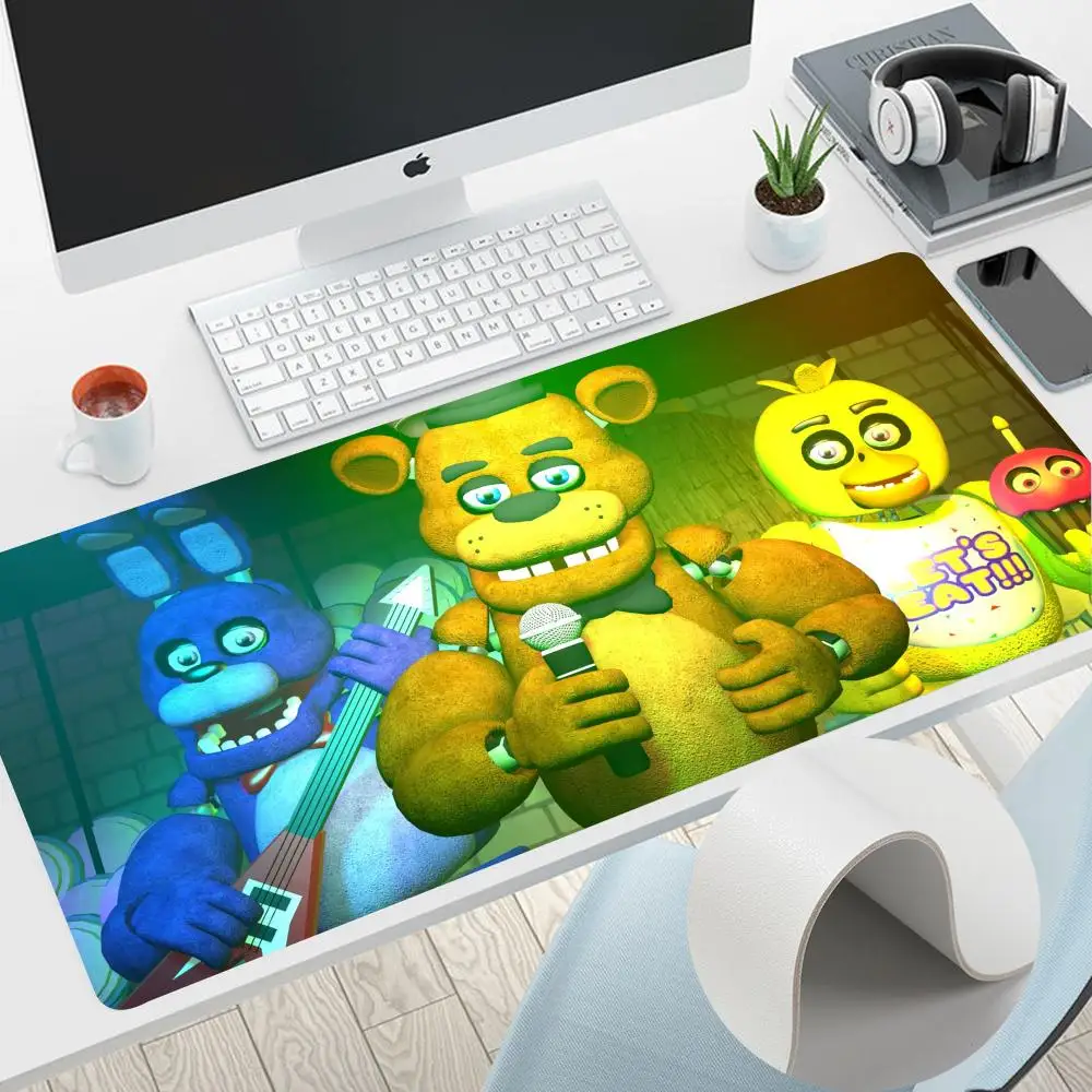 

F-Five-nights-At-Freddys Mouse Pad Home Office Large Mouse Pad Gamer Waterproof PU Leather 1000x500mm Desk Mat Computer Mousepad