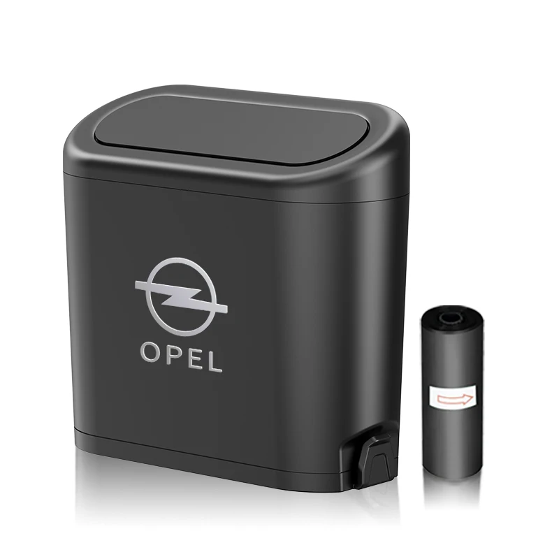 hidden Vehicle Garbage Dust Case Plastic Pressing Square Trash Can for Opel Astra H G J Insignia Mokka Zafira Corsa car trash can