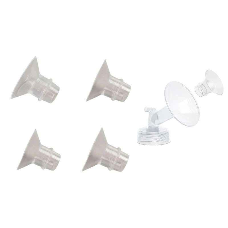 Versatile Flange Insert Adjustable Flange Attachment Rubber Adapter for Comfortable Milk Suction with Breast