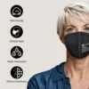 50-200Pcs NAFY 5-Layer Breathable Protective KN95 Face Mask Cup Dust FFP2 Masks Improved Standard GB2626-2019 (Black) 4
