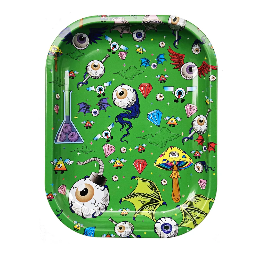 Storage Tray Smoking Tray Rolling Tinplate Pipe Cigarette Vapor Accessories Size 180x140mm