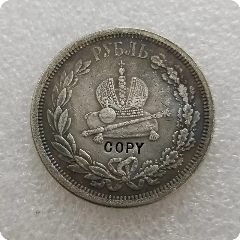 Commemorative Coin 1883 Russia Alexander III Coronation Rouble COPY commemorative coins-replica coins medal coins collectibles
