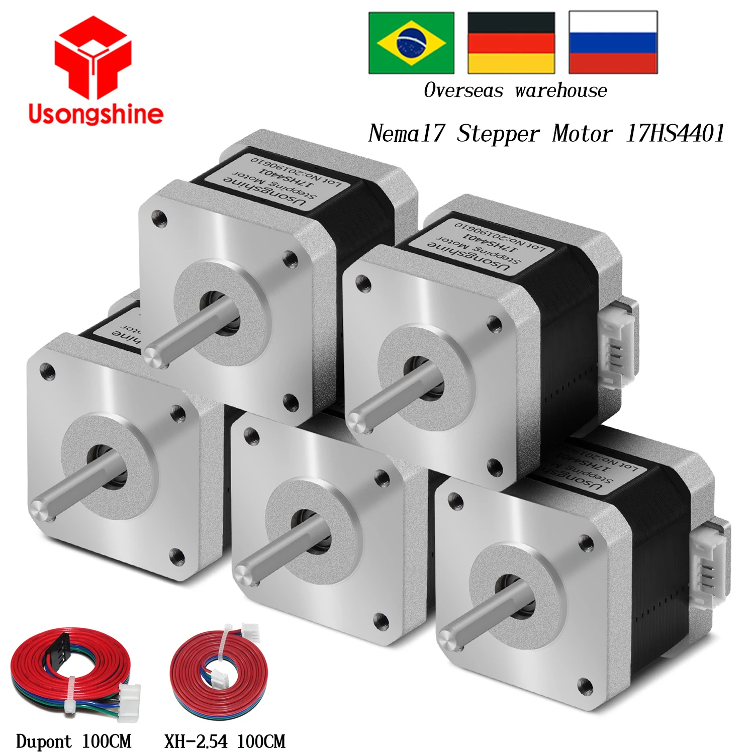 Cheap Nema 17 Stepper Motor 42 Motor 40mm 42N.cm 3D Printer Motor For - View #5