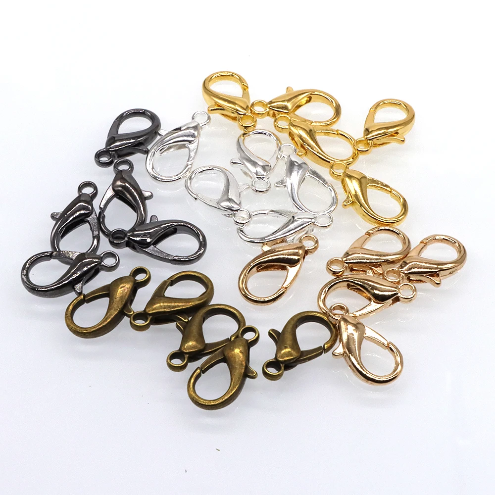 100 Pack Metal Lobster Claw Clasp Hook Craft Findings Free Ship