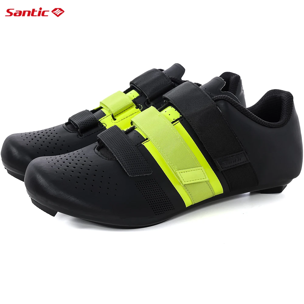 Cycling Shoes Bike Lock Shoes Santic Cycling Lock Shoes Men's Outdoor Sports Breathable Bicycle Sneakers Nylon Sole Adjustable Leisure Road Riding Sneakers