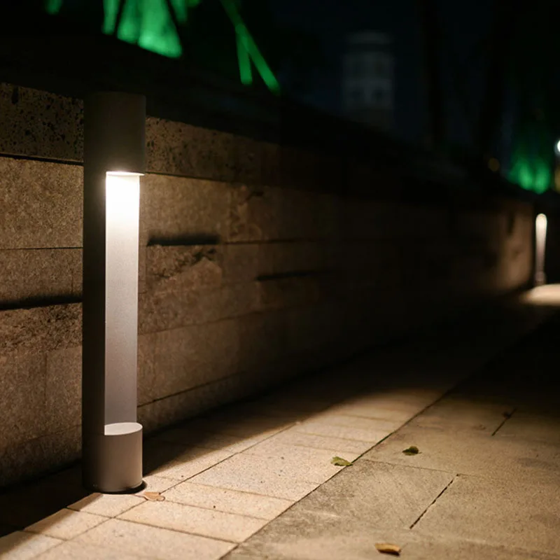 COB LED 잔디 램프 알루미늄 가로등, 정원 안뜰 빌라 오두막 조명, 야외 심플 IP65, 7W, 60cm, 85 265V