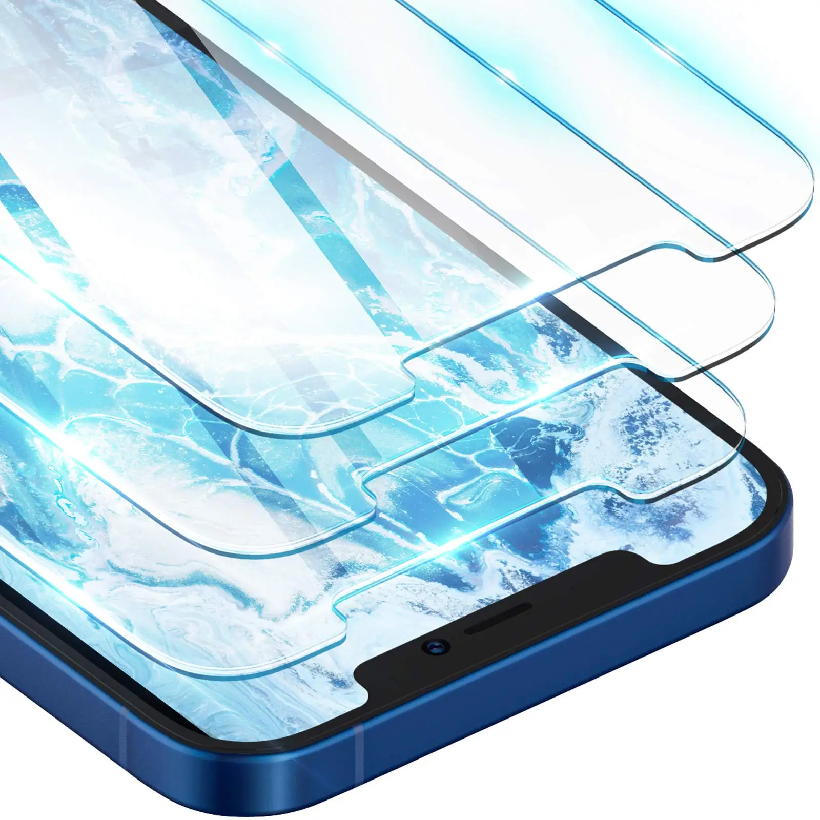 

3PCS Tempered Glass For iPhone 14 13 12 11 Pro XR X XS Max Screen Protector Film For iPhone 6 6s 7 8 Plus SE 2020 2021 2022