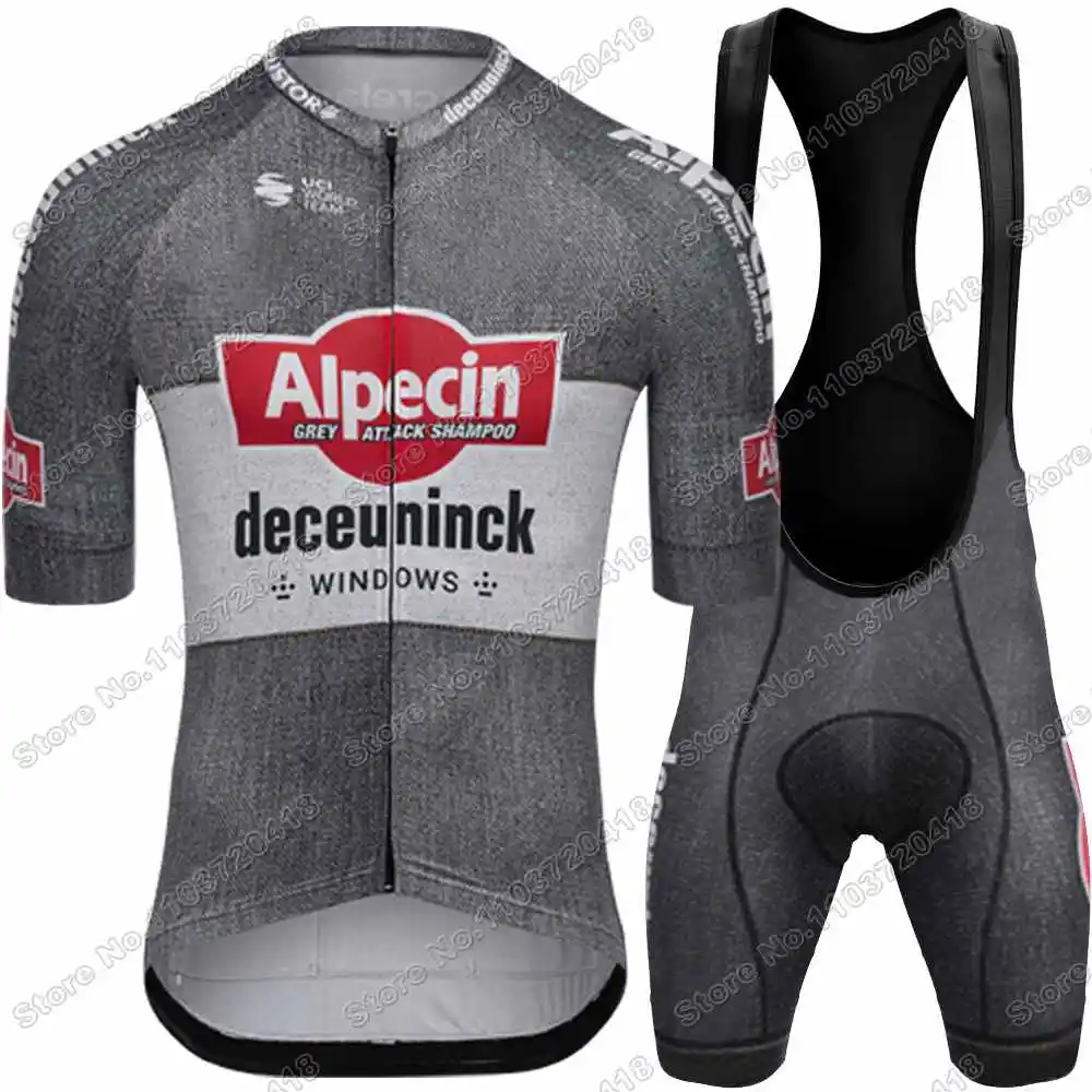 2025 Alpecin Deceuninck Cycling Jersey Set World Champion Mathieu van der Poel Cycling Clothing Men Road bike Shirt Bib Shorts 3