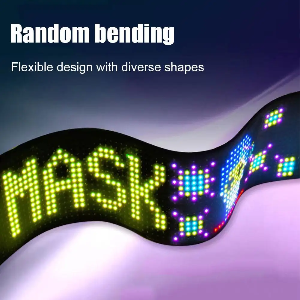 RGB LED 자동차 신호 디지털 사인, 블루투스 앱, LED 모듈, DIY 제어, 프로그래밍 가능한 플레이트 스크롤링, B0y4, 7x17cm, 5v 사인