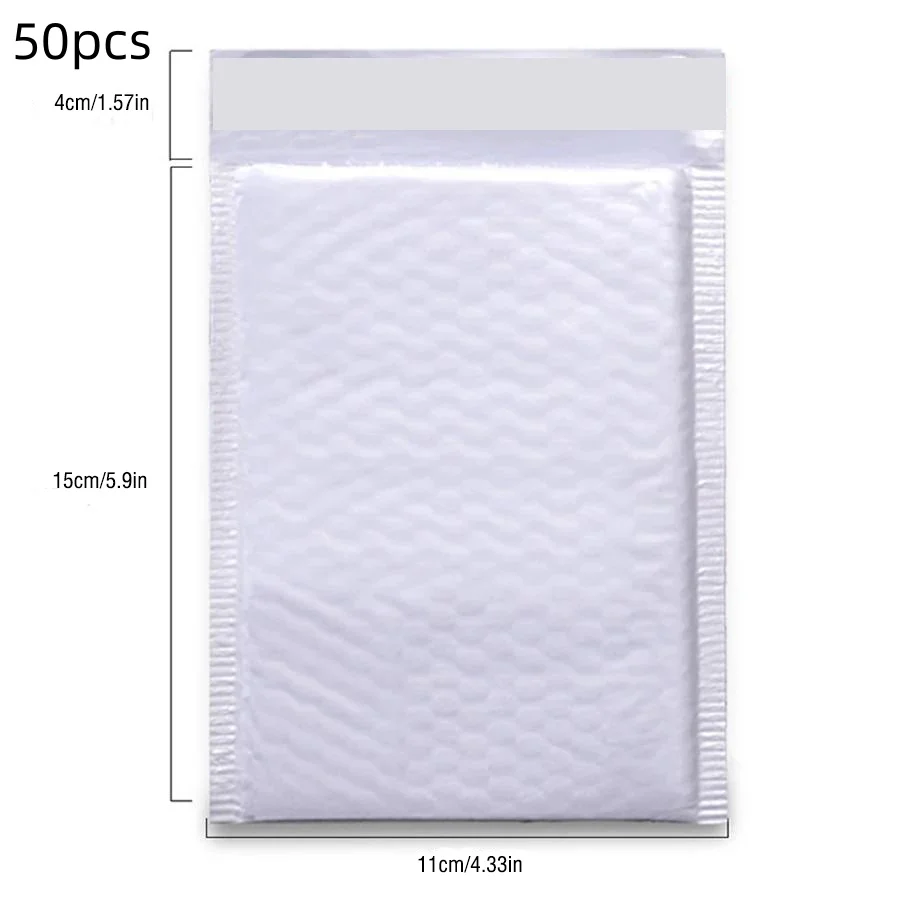 50 個 100 個白い多機能バブル郵送封筒自己粘着密封された速達包装複数のシナリオに適しています