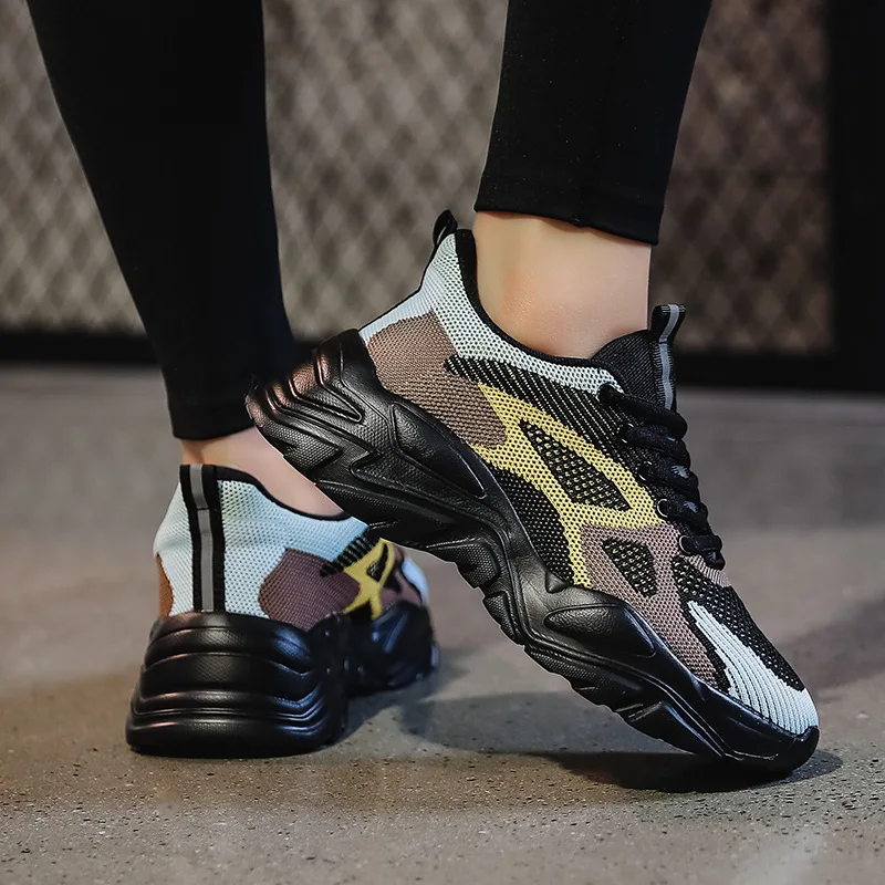 luxury breathable shoes for women sneakers tenis feminino 2022 new fashion lace-up shallow plus size 45 couple shoes Female