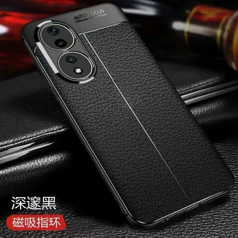 Luxury Shockproof Magnetic Phone Case with Holder Ring - Soft Silicone TPU Bumper