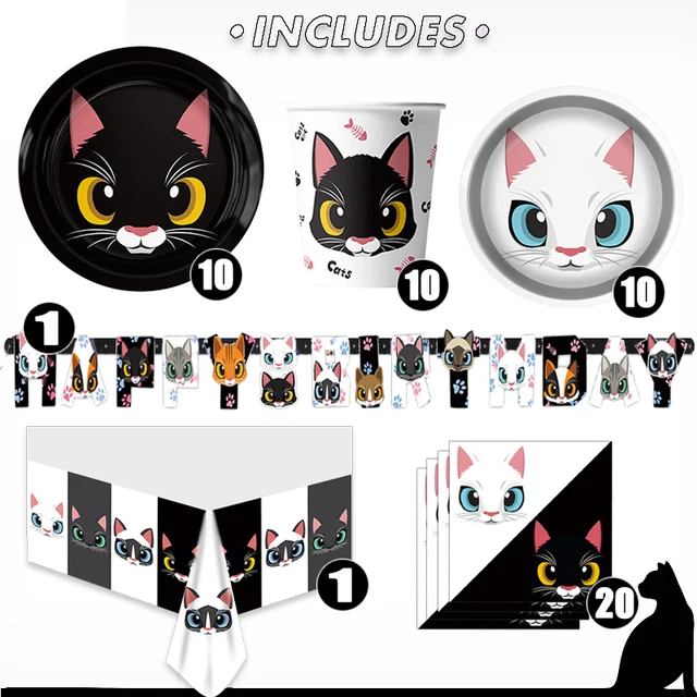 Bomboniere A Tema Gatto Per Feste Bambini - Set 72 Pezzi Con Giocattoli, Braccialetti E Adesivi - Foto 10