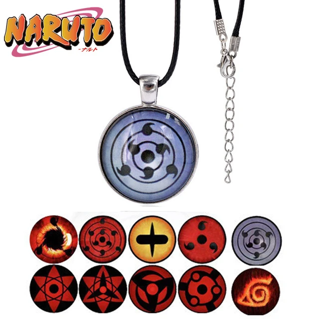 Anime naruto akatsuki cosplay colar uchiha sasuke gaara prop acessórios  aldeia de kino hagakure sinal jóias adereços