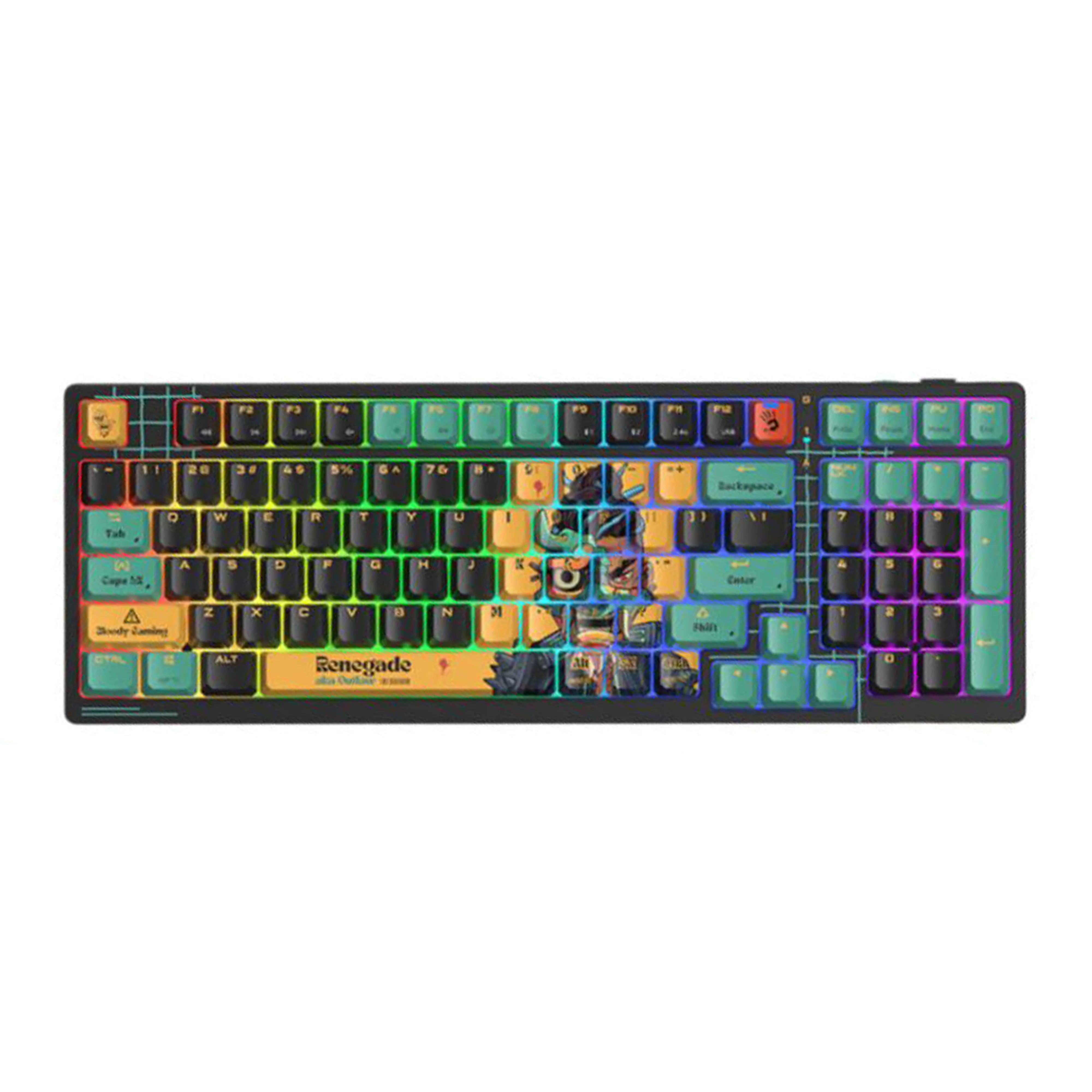 A4Tech Bloody Savage Impact WS98 لوحة مفاتيح ميكان...