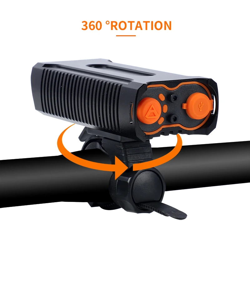 WEST BIKING Bicycle Light 2 LED USB Charging Bike Front Light Waterproof Cycling Headlight High Bright Safety MTB Road Bike Lamp