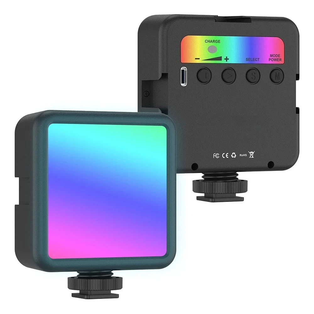 Pocket RGB Fill Light Portable LED Video Mini For Camera Smartphone GoPro Laptop Selfie Adjustable Lamp