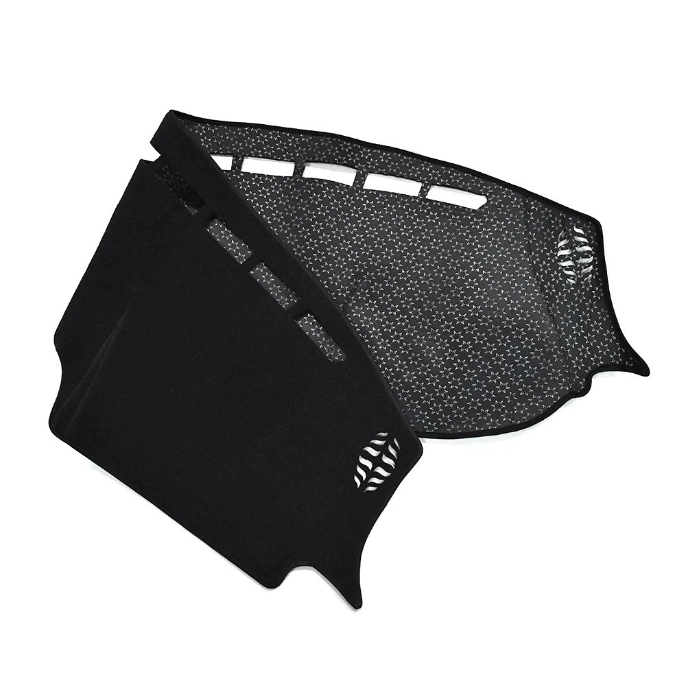 Tapis De Tableau De Bord Pour Dodge Ram 1500 2500 3500 2019-2024 - Protection Antidérapante En Polyester Noir