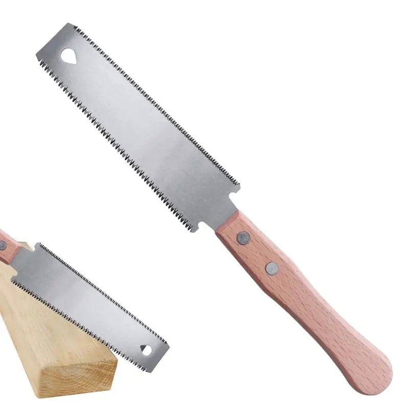 310mm Hacksaw Japanese Saw 6 Inch Double Edged Pull Saw Flexible Blade Woodworking tool Wood Cutting Handsaw Double-Sided