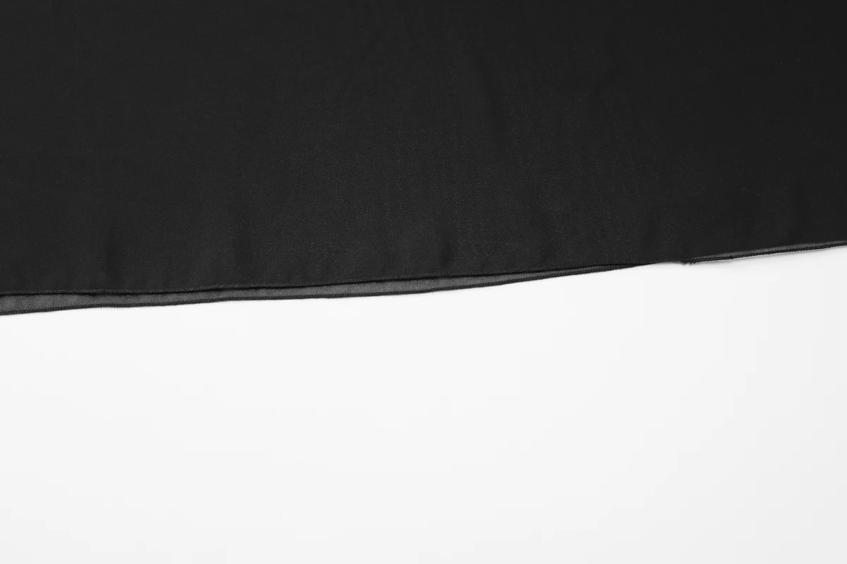 Hugcitar Chiffon Langarm-Oberteil mit Schlitz, Einfarbig, Sexy, Durchsichtig, Übergroßes Langes Smock-Top, Frühjahrsmode 2026, Strand-Outfit für den Urlaub – Detail 8