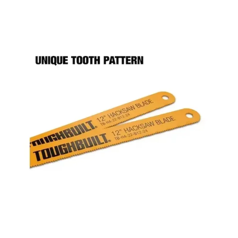 TOUGHBUILT TB-H4S2-22-B12-2 2Pk 12 in Hacksaw Blades - 24TPI Hand Hacksaw Blades Hand Tools 4