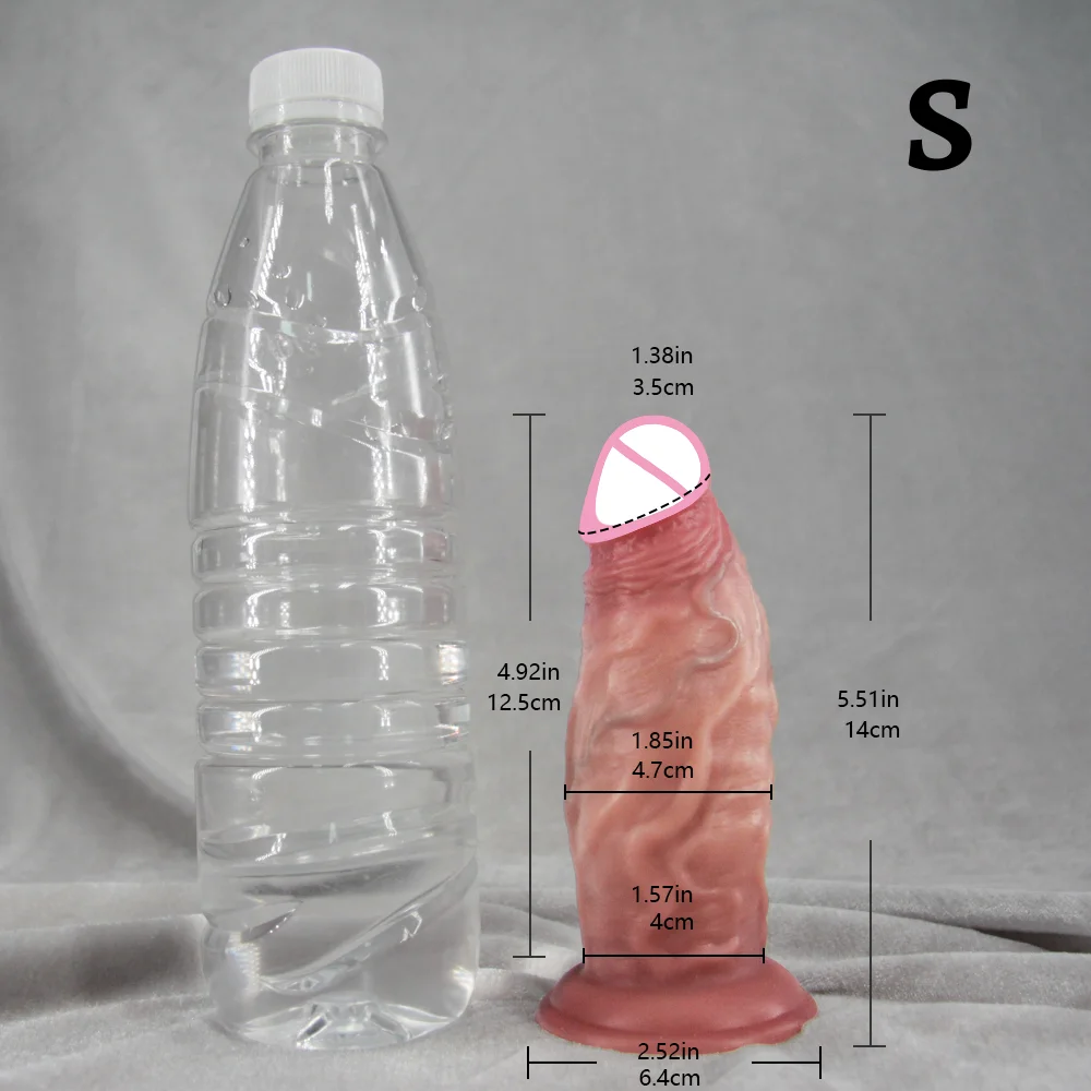 Super Real Skin Big Penis Anal Dildo Realistic Soft Suction Cup Cock Male Artificial Penis Silicone Anal Sex Toys For Man Women