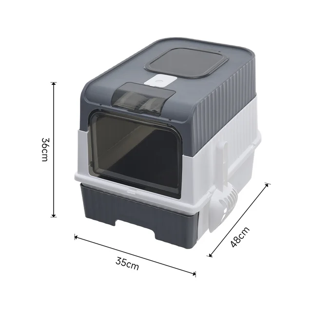 Fully Enclosed Cat Litter Box with UV Sterilization - Image 4