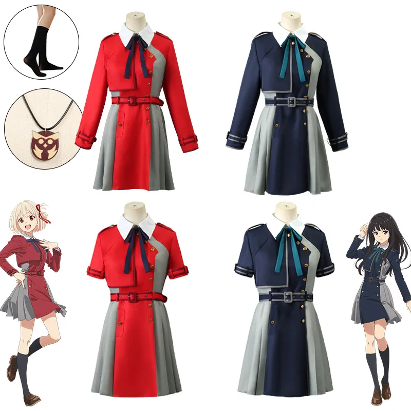 

Anime Lycoris Recoil Cosplay Nishikigi Chisato Inoue Takina Costume Lycoris Recoil Dress Uniform Halloween Costumes for Women