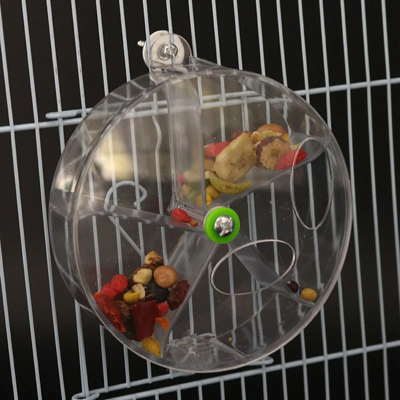 Foraging bird toy acrylic bird feeder feeder plastic parrot toy