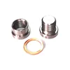 1PCS M12X1.25 Stainless Steel Inner Hexagon Plug And Nut Kit O2 Oxygen Sensor Nut Weld  Exhaust Stepped Bung 3