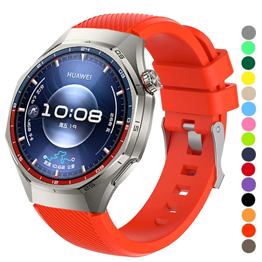 Breathable Silicone Watch Strap, 22mm, Universal Fit Accessories