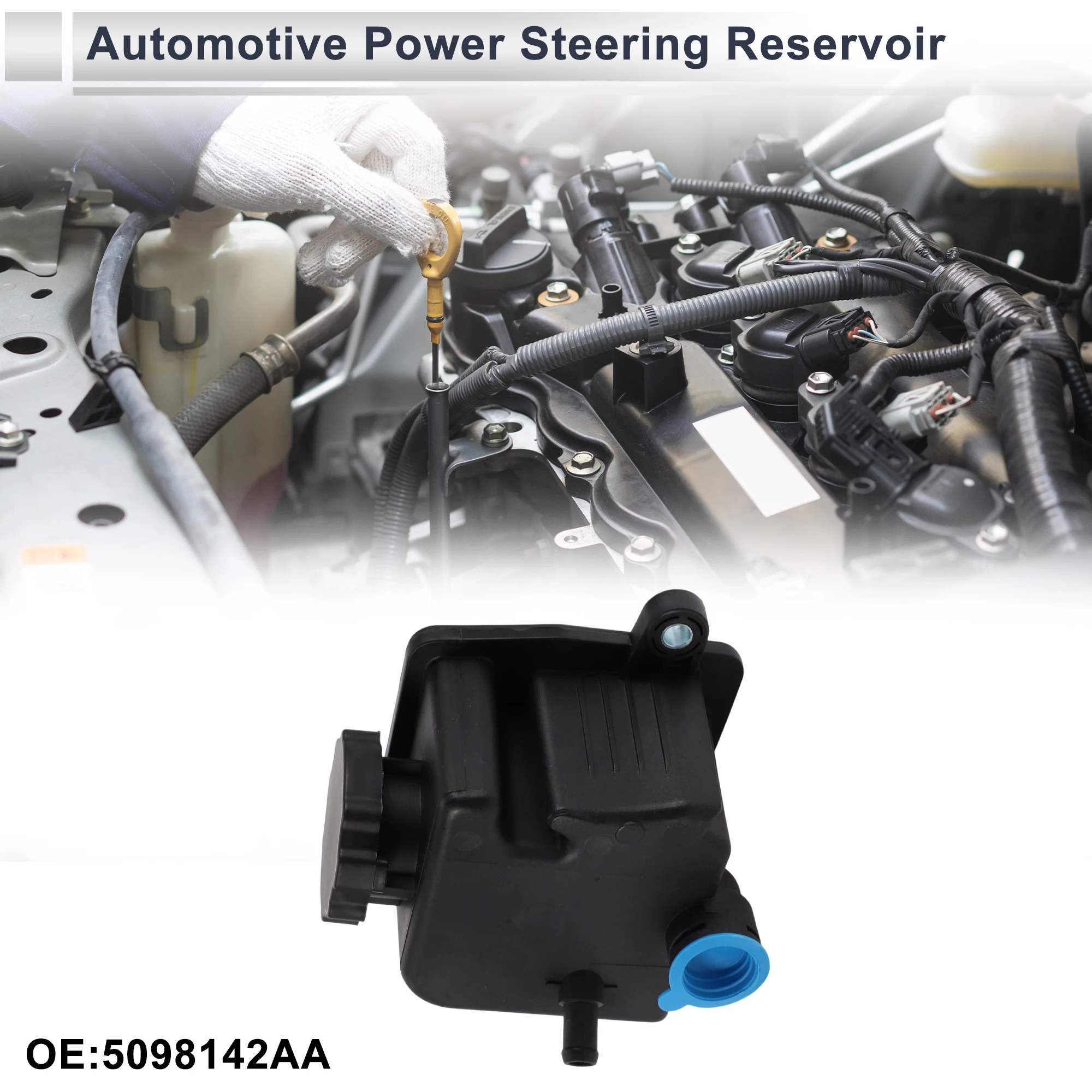 UXCELL Power Steering Reservoir for Chrysler Crossfire 2004 2005 2006 2007 2008 No.5098142AA