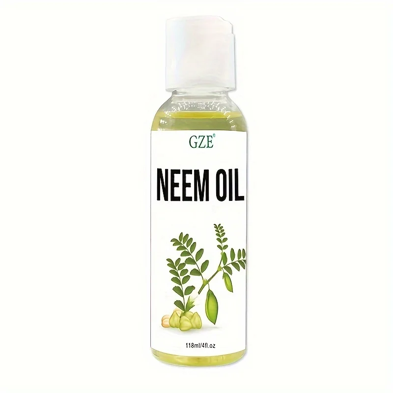 GZE Neem Oil for Skin, Hair Growth Undiluted Cold-Pressed, wykorzystuje do włosów, skóry i paznokci