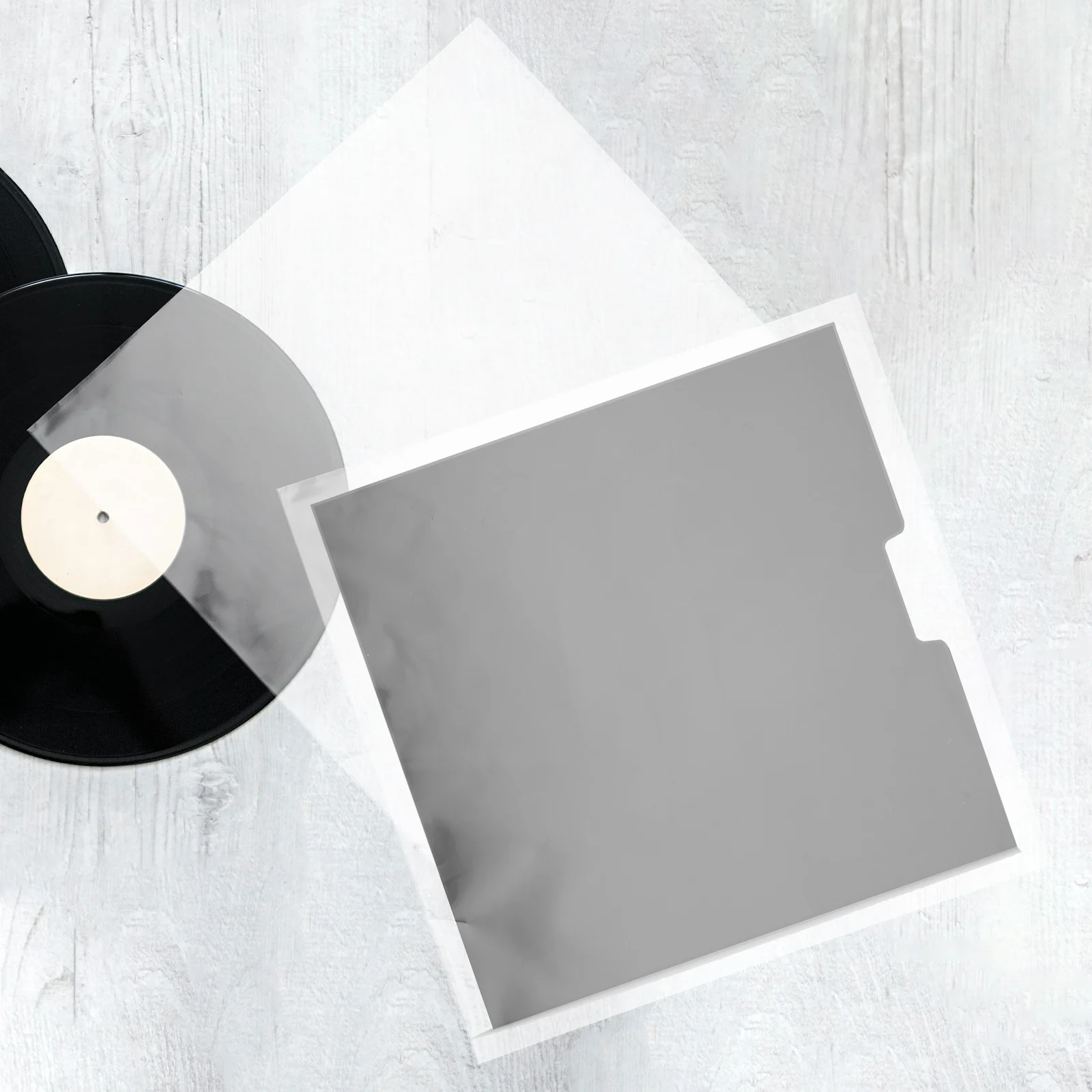 Vinyl Record Cover 30PCS 12.8inch Clear Inner Sleeves Anti-Static 3 Mil Plastic Vinyl Record Cover LP Protective Sleeves For Record 45 RPM