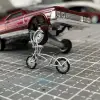 1/64 Car Model  Lowrider Jumping Car Bicycle Modification Parts 1