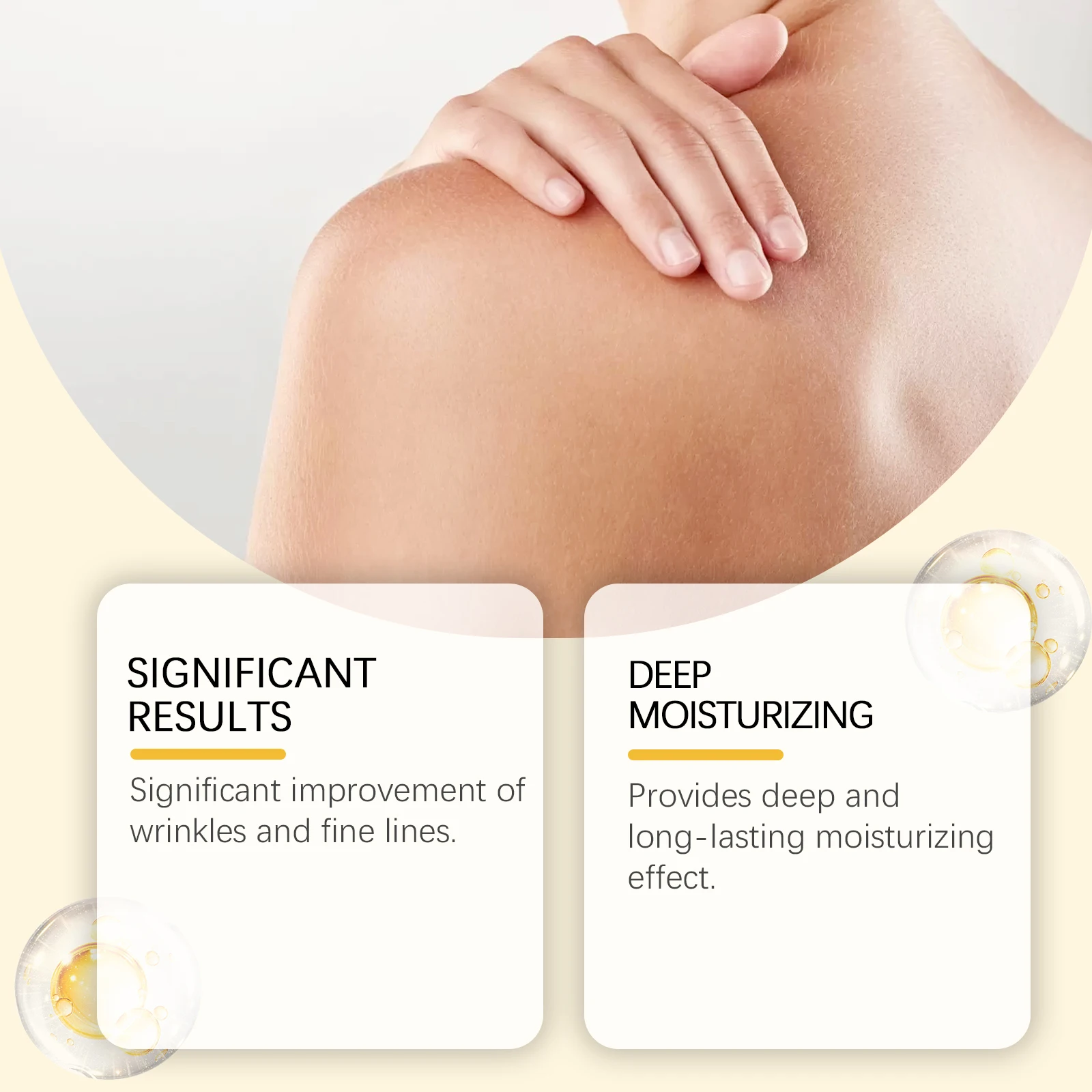 Crema peptidica al collagene Rassodante Schiarente Cura della pelle Elastico Levigante Idratante Controllo del petrolio Crema corpo idratante rinfrescante 4