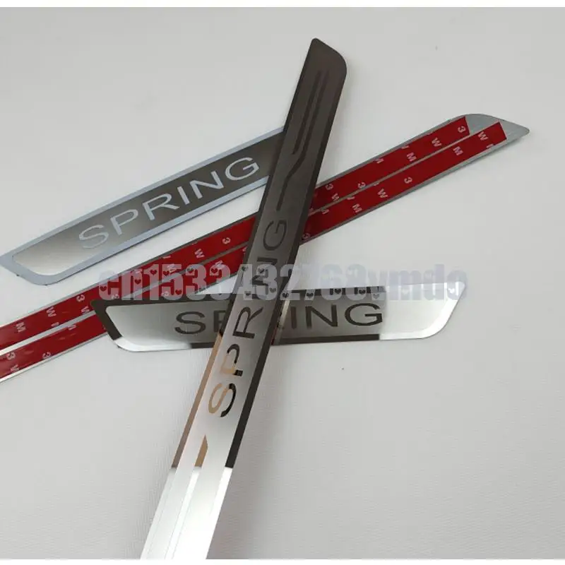 

Накладки на порог автомобильной двери для Dacia SPRING 2021 2022, накладки из нержавеющей стали, защита для входа, Стайлинг, автомобильные аксессуары