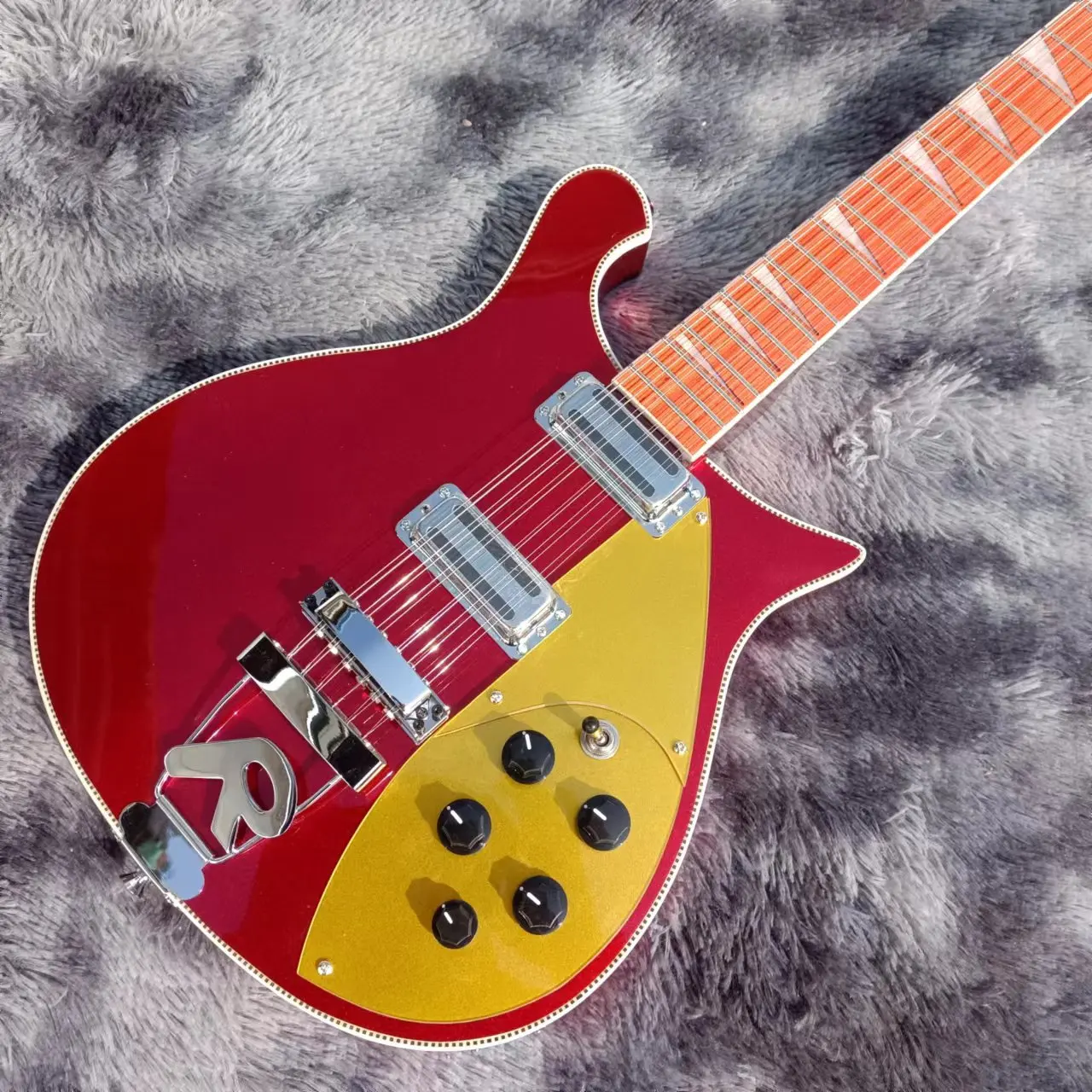 

In Stock Oem 12 String Electric Guitar,Finish Gloss Red , Free Delivery