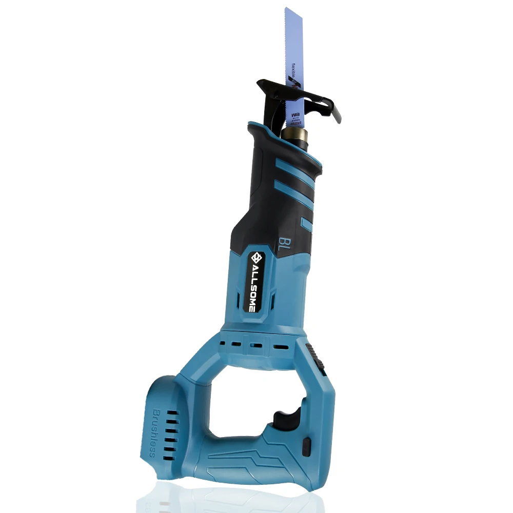 21V Brushless Reciprocating Saw Adjustable Three Orientations Modes Cutting Electric Saw For 18V Makita Lithium Battery 5
