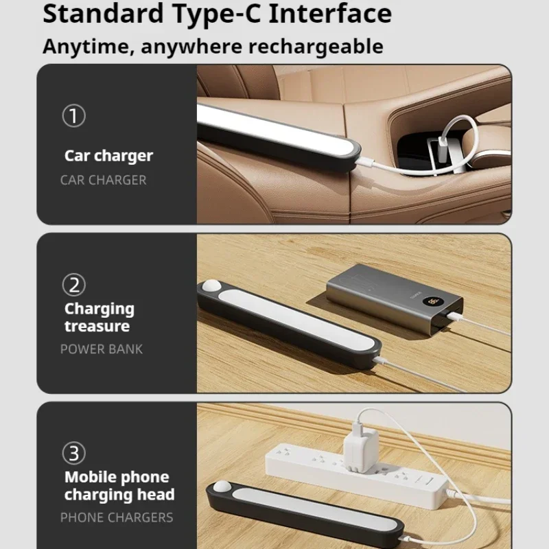 USB Rechargeable Automatic Induction Magnetic Light Bar
