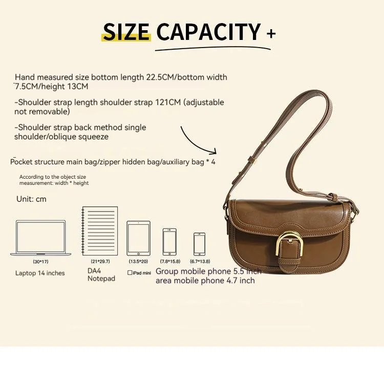 Umhängetasche 2023 Neue Retro-Handtasche Nischendesign Französische Umhängetasche High-End-Damentasche_voghion.com